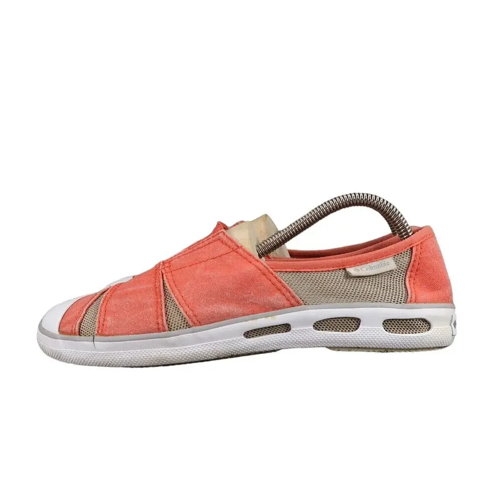 Columbia Shoes Womens 8 Flats Slip On Vulc N Vent Casual Sneaker Canvas Mesh